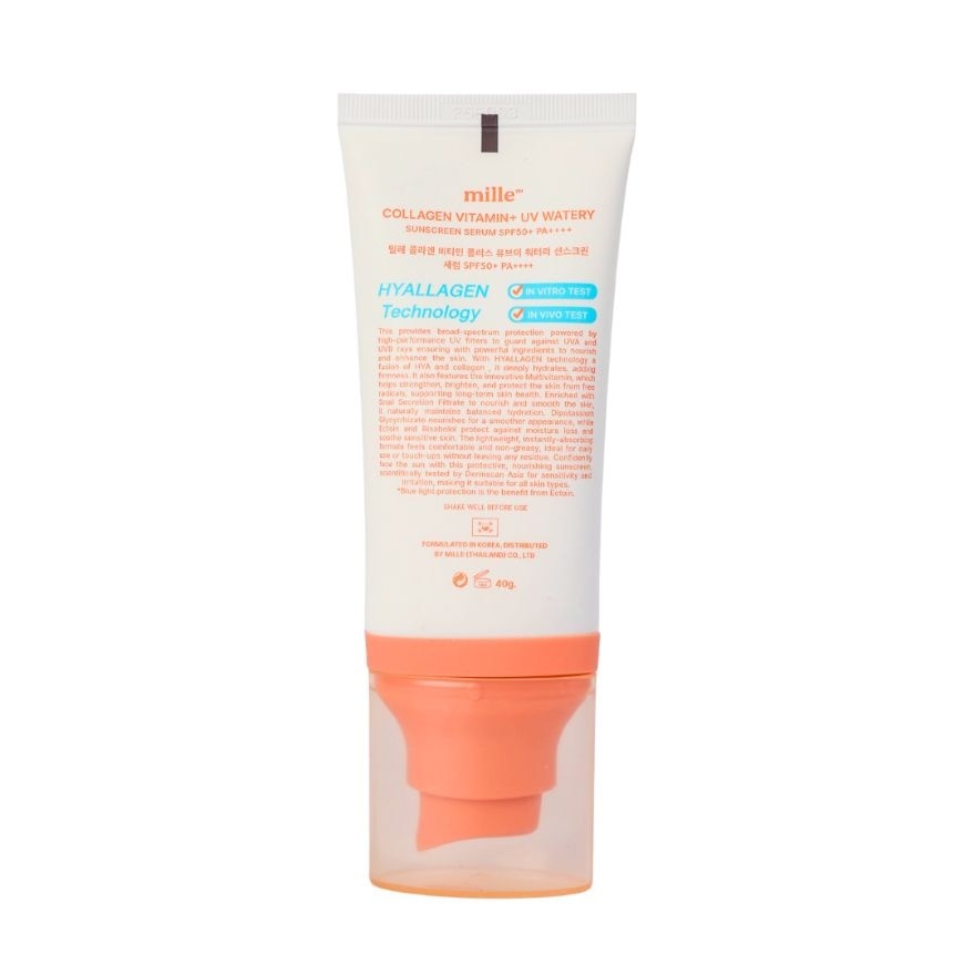 Mille Collagen Vitamin Plus UV Watery Sunscreen SPF50 PA+++ 40g.
