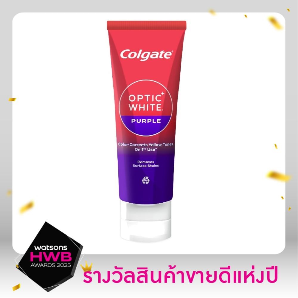 Colgate คอลเกต ยาสีฟัน อ๊อพติค ไวท์ เพอร์เพิล 100 กรัม