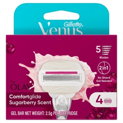 Gillette Gillette Venus Comfort Glide Sugarberry Scent Blades 4'S