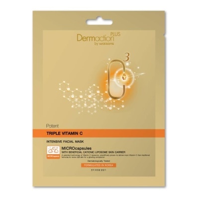 Dermaction Plus by Watsons Dermaction Plus By Watsons Potent Triple Vitamin C Intensive Facial Mask 1pcs.