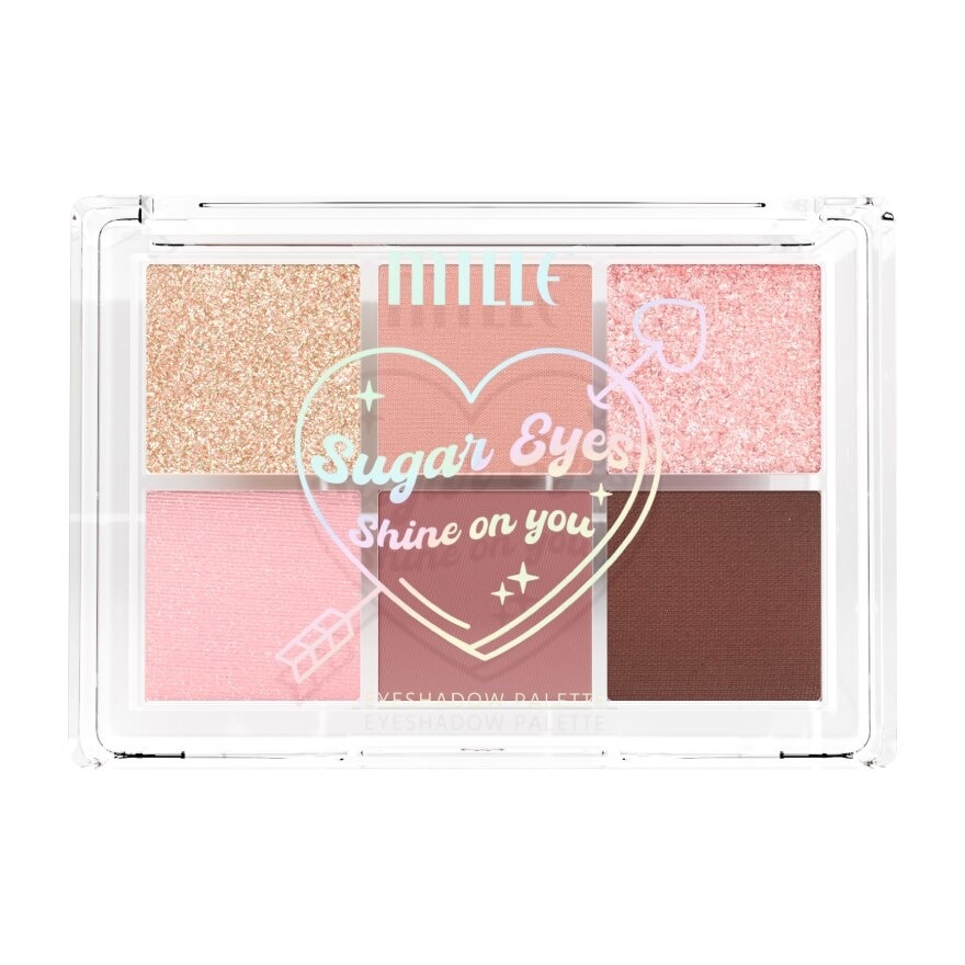 Mille Sugar Eyes Shine On You Eyeshadow Palette 5g. 02 Queen Of Hearts