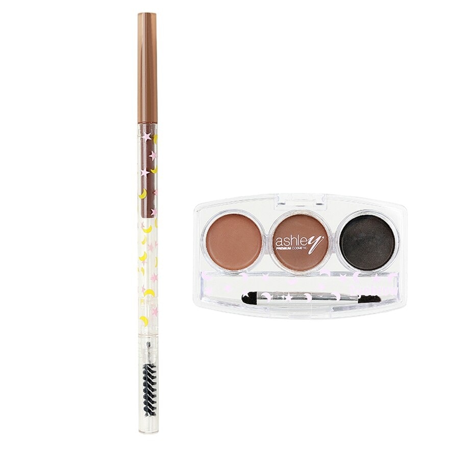 Ashley Eyebrow Kit 0.1g. + 6g. 01 Brown