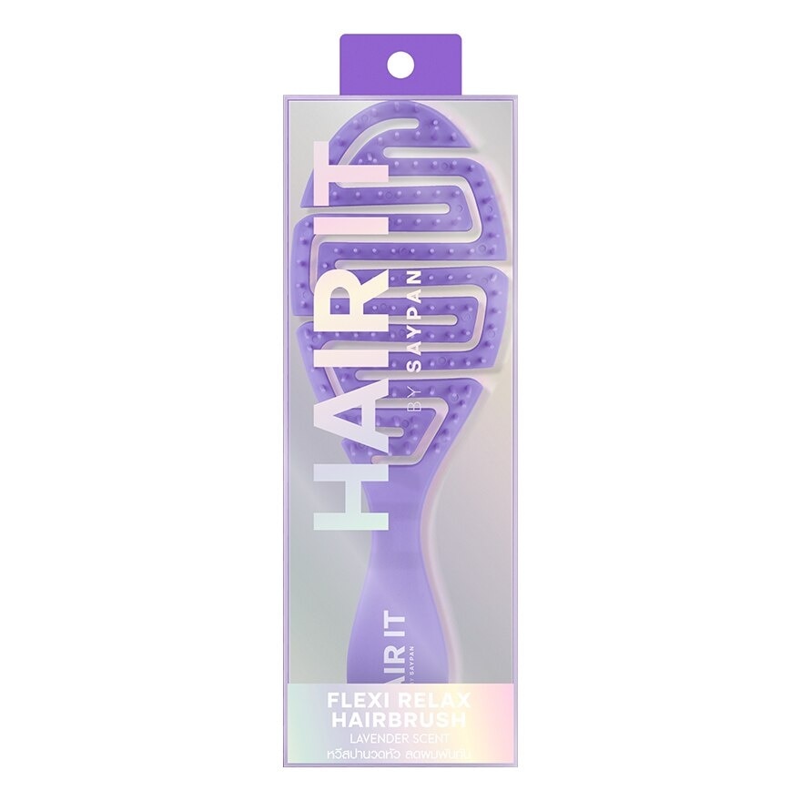 HAIR IT Flexi Relax Hairbrush Purple Lavender Scent