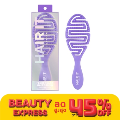 Hair it HAIR IT Flexi Relax Hairbrush Purple Lavender Scent