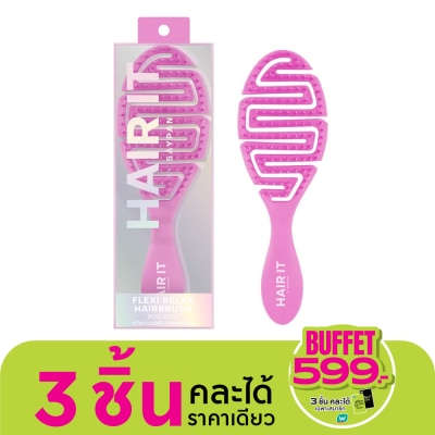 Hair it HAIR IT Flexi Relax Hairbrush Pink Rose Scent