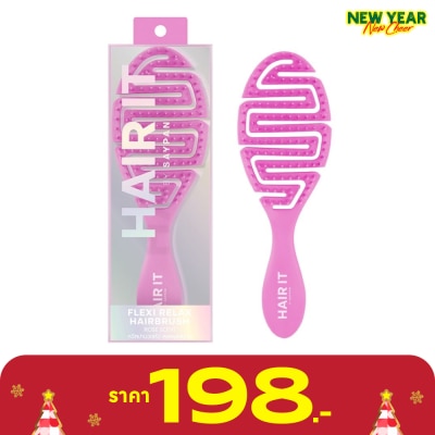 Hair it HAIR IT Flexi Relax Hairbrush Pink Rose Scent