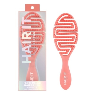 Hair it HAIR IT Flexi Relax Hairbrush Peach Mango Scent