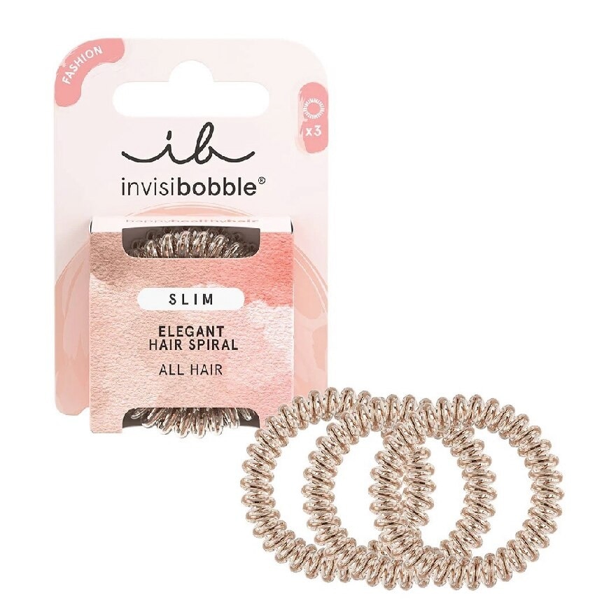 Invisibobble Invisibobble Slim Bronze Me Pretty 3 Pcs.