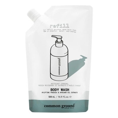 Common Ground Common Ground Body Wash Refill - Uplifting Freesia  Avocado Oil Extracts 500 ml.