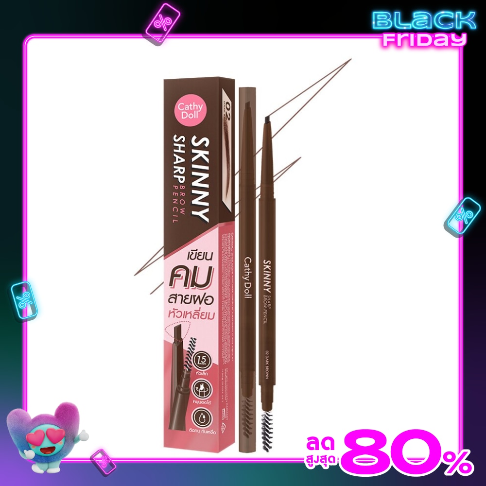 Cathy Doll Cathy Doll Skinny Sharp Brow Pencil 02