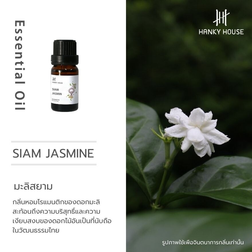 Hanky House Fragrance Essential Oil 10ml. Siam Jasmine