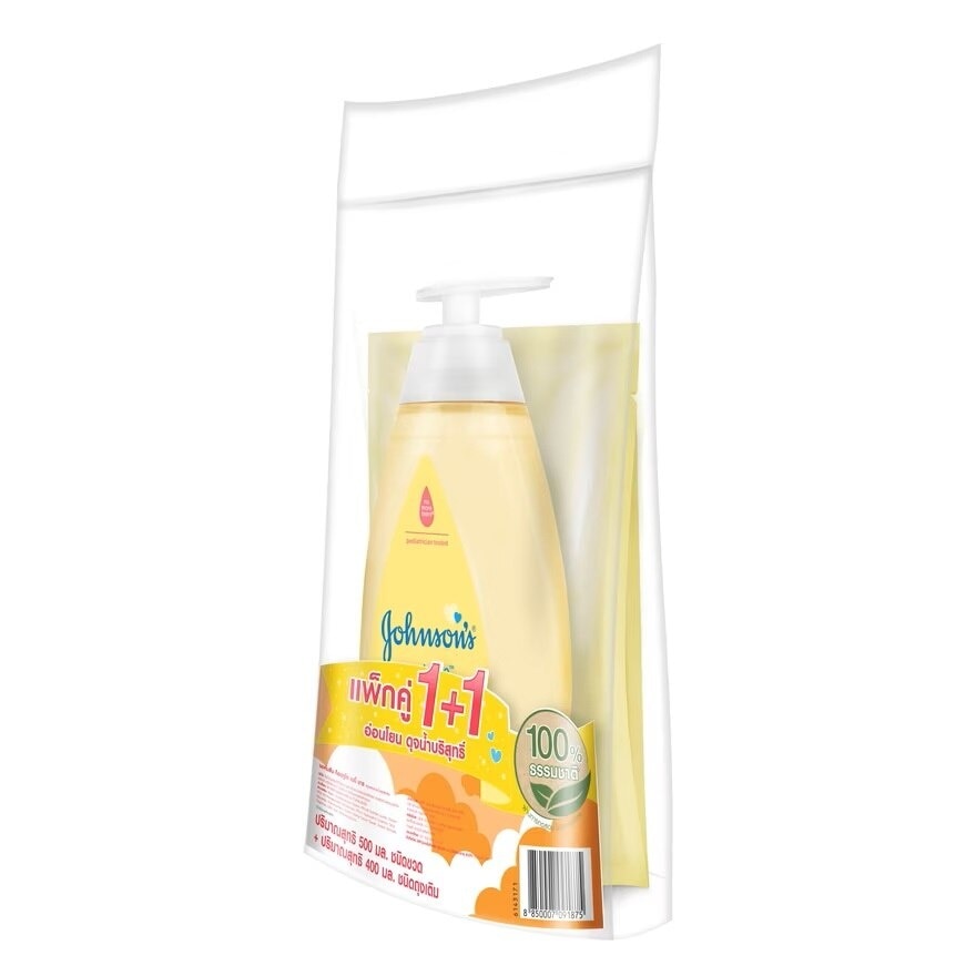 Johnsons Baby Top to Toe Baby Bath 500+Refill 400 Ml. สบู่เหลวอาบน้ำ สระผม เด็ก