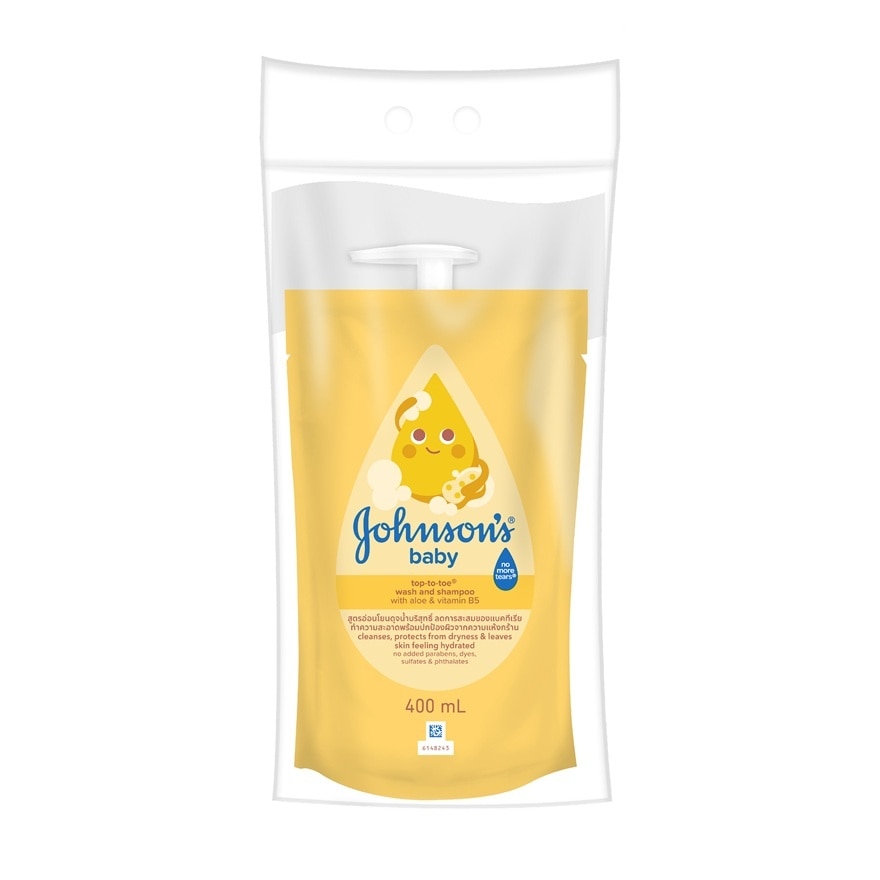 Johnson's Baby Top To Toe Wash Shampoo 500 Ml.+Refill 400 Ml.