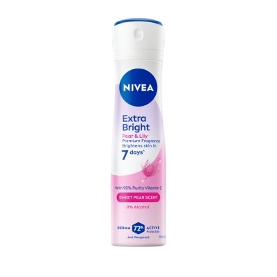 Nivea - Nivea Spray Extra Bright Premium Fragrance Pear Lily 150 Ml.