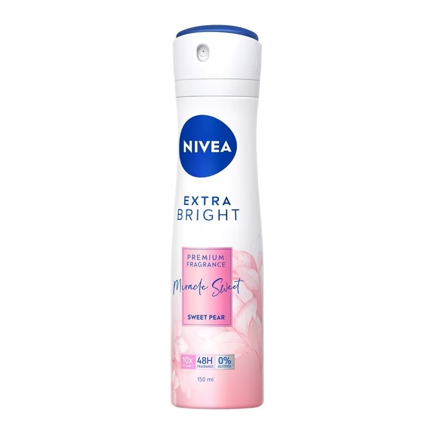 NIVEA Extra Bright Premium Fragrance Miracle Sweet Sweet Pear Spray 150 Ml.