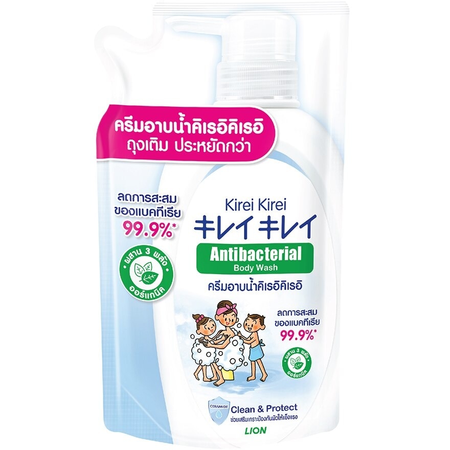 Kirei Kirei Antibacterial Body Wash Clean  Protect Refill 400 Ml.ครีมอาบน้ำ สบู่เหลว