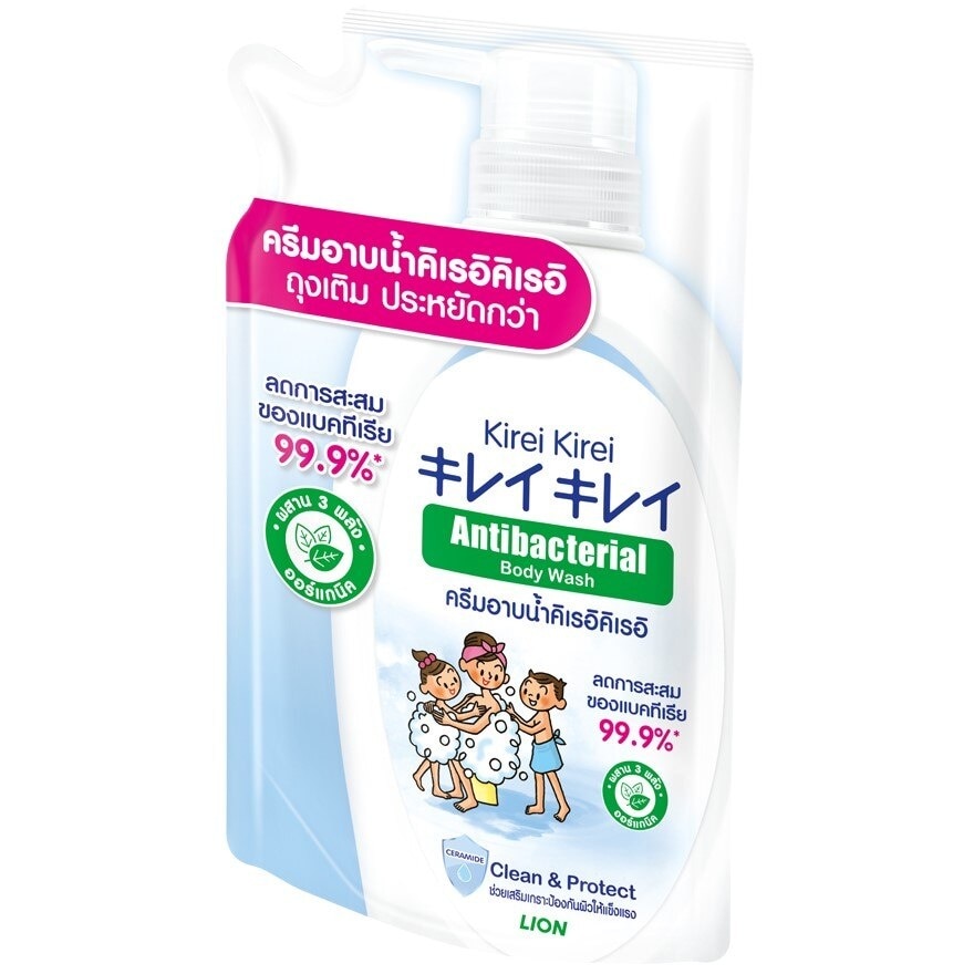 Kirei Kirei Antibacterial Body Wash Clean  Protect Refill 400 Ml.ครีมอาบน้ำ สบู่เหลว