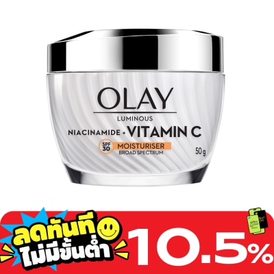 Olay โอเลย์ ลูมินัส ไนอะซินาไมด์ + วิตามินซี มอยส์เจอร์ไรเซอร์ เอสพีเอฟ30 50 กรัม image