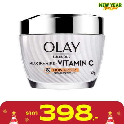 Olay โอเลย์ ลูมินัส ไนอะซินาไมด์ + วิตามินซี มอยส์เจอร์ไรเซอร์ เอสพีเอฟ30 50 กรัม
