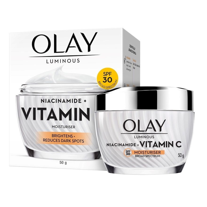 Olay Luminous Niacinamide + Vitamin C Moisturiser SPF30 50 G.