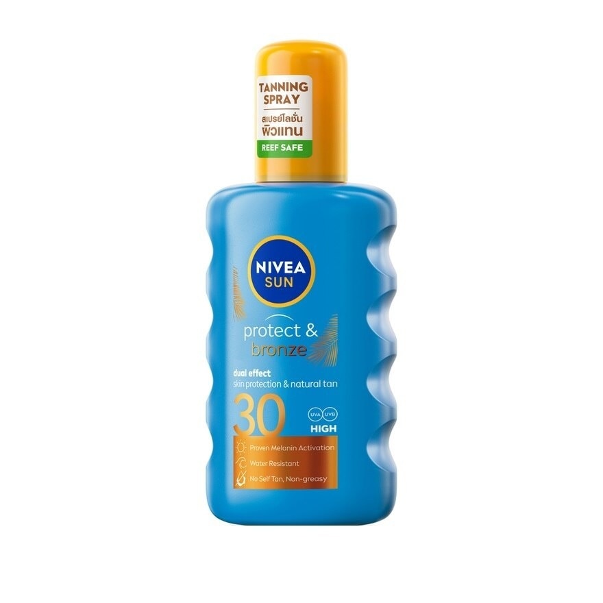 NIVEA Sun Protect  Bronze SPF30 200 Ml. สเปรย์ป้องกันแสงแดด สำหรับผิวกาย