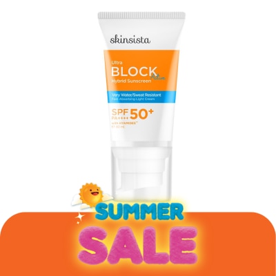 Skinsista - สกินซิสต้า อัลตร้า บล็อก แอคทีฟ ไฮบริด ซันสกรีน เอสพีเอฟ 50+ พีเอ++++ 30 มล.