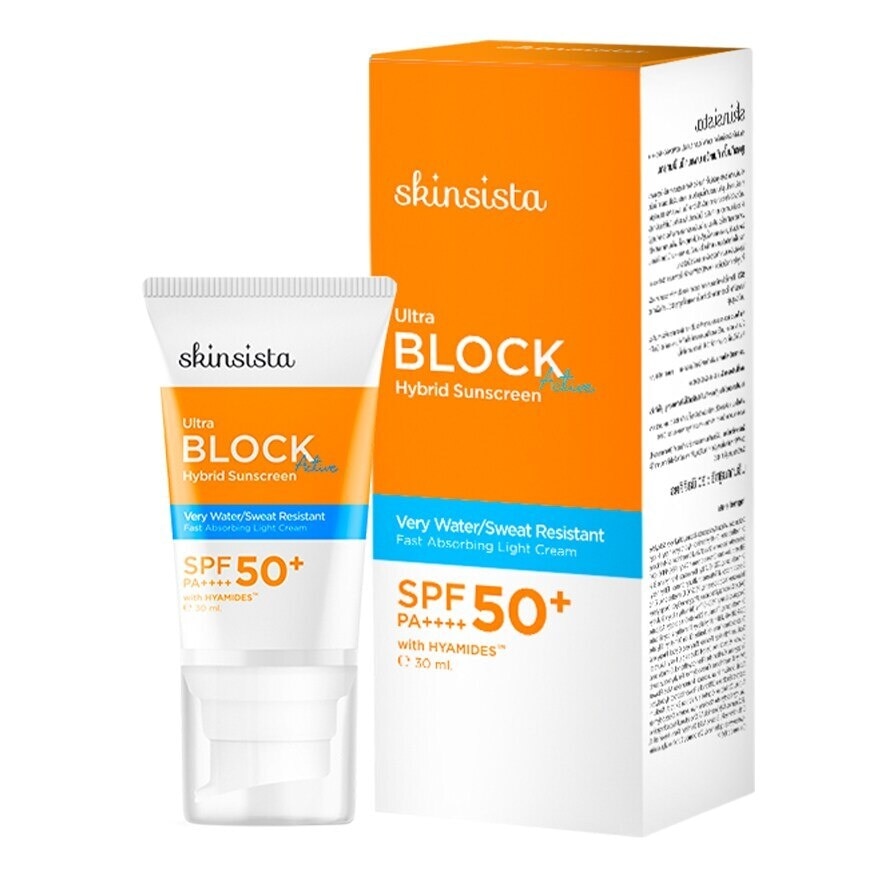 Skinsista Ultra Block Active Hybrid Sunscreen SPF50+ PA++++ 30 Ml.