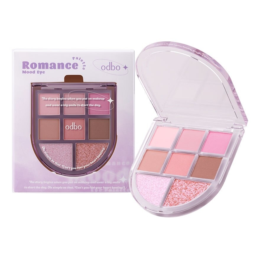 Odbo Romance Mood Eye Palette 6g. 01 Purple Pink