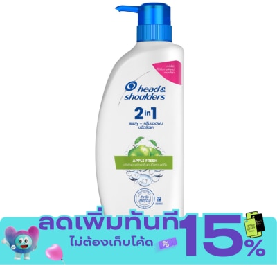Head&Shoulder Head Shoulders 2in1 Shampoo+Conditioner Anti Dandruff Apple Fresh 370 Ml. image