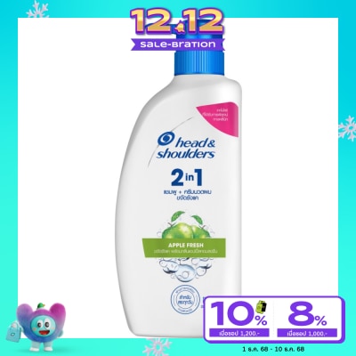 Head&Shoulder Head  Shoulders 2in1 Shampoo+Conditioner Anti Dandruff Apple Fresh 370 Ml.