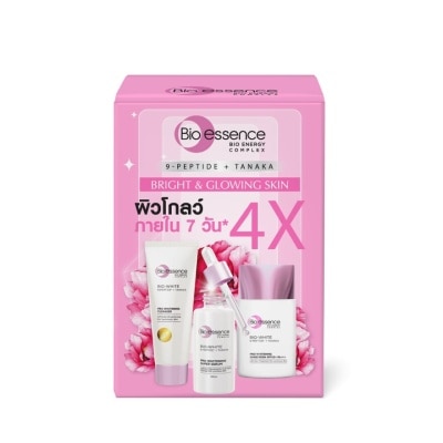 Bio-Essence ไบโอเอสเซ้นซ์ ไวท์ กิฟต์เซ็ต (คลีนเซอร์ + เซรั่ม + ครีมกันแดด)