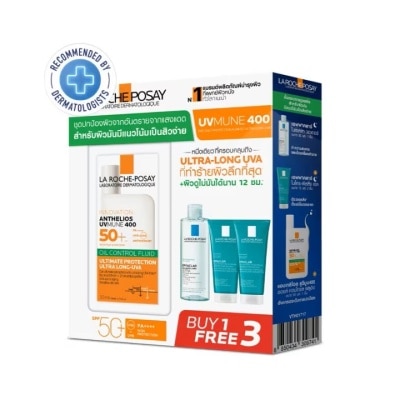 Laroche-Posay Laroche Posay Set Anthelios Oil Control Fluid 50ml. + Cleansing Water 50ml. + Cleanse