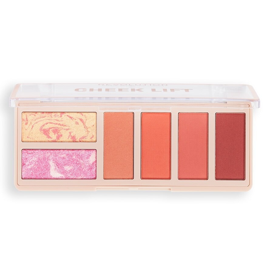 Makeup Revolution Cheek Lift Palette 10.8g. Coral Dreaming