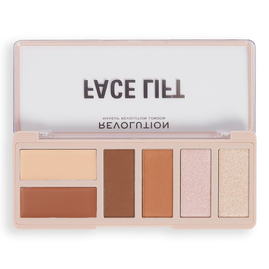 Makeup Revolution Face Lift Palette 10.8g. Light  Medium