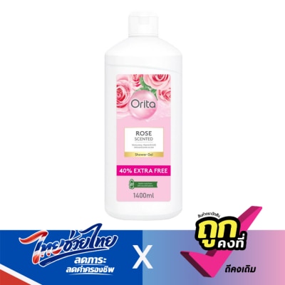 Orita - โอริต้า เจลอาบน้ำ กลิ่นกุหลาบ 1400 มล.