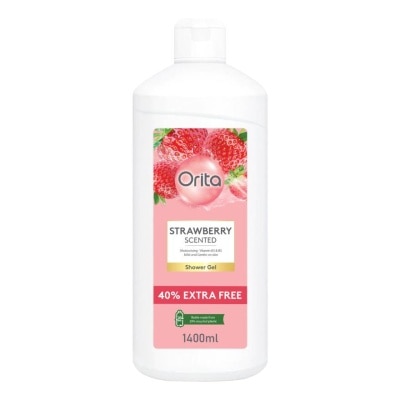 Orita Orita Shower Gel Strawberry Scented 1400ml.