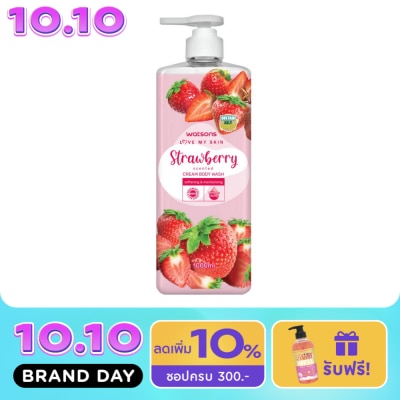 Watsons Watsons Love My Skin Strawberry Scented Cream Body Wash 1000ml. image
