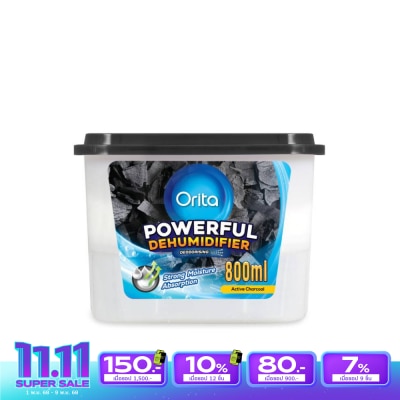 Orita กล่องดูดความชื้น โอริต้า แอคทีฟ ชาร์โคล พาวเวอร์ฟูล ดิฮูมิดิฟายเออร์ 800มล.