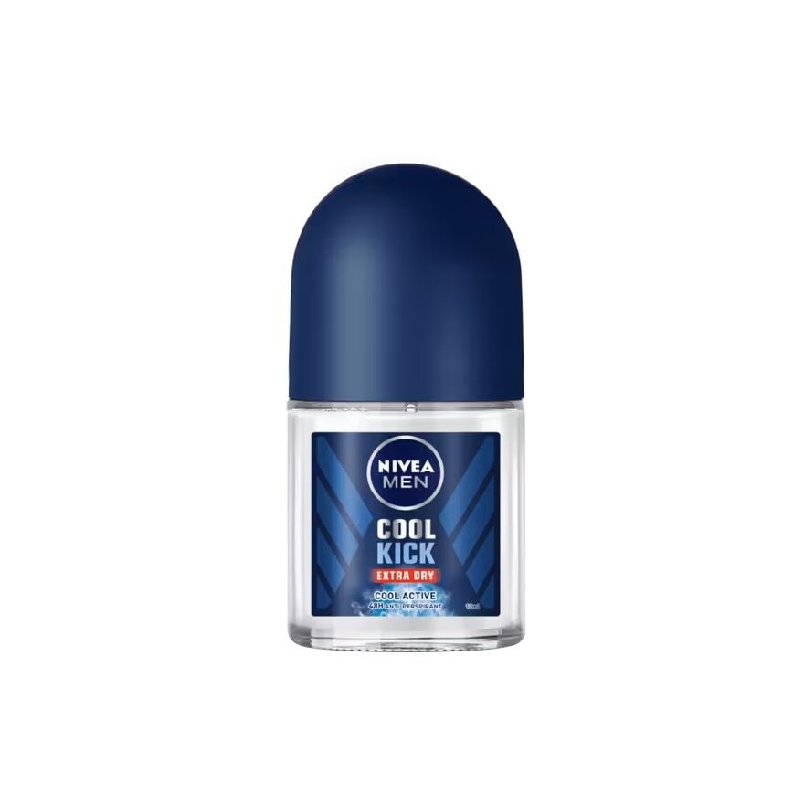 NIVEA MEN Roll On Cool Kick 12 Ml. โรลออน ระงับกลิ่นกาย ผู้ชาย