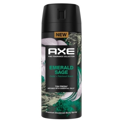 Axe Axe Premium Deodorant Body Spray Emerald Sage 135 Ml. สเปรย์ น้ำหอม ระงับกลิ่นกาย