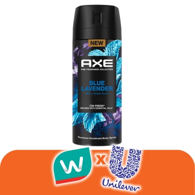 Axe - แอ๊กซ์ พรีเมียม ดีโอโดแรนท์ บอดี้ สเปรย์ บลู ลาเวนเดอร์ 135 มล. น้ำหอม ระงับกลิ่นกาย