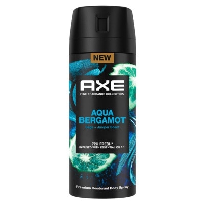 Axe Axe Premium Deodorant Body Spray Aqua Bergamot 135 Ml. สเปรย์ น้ำหอม ระงับกลิ่นกาย