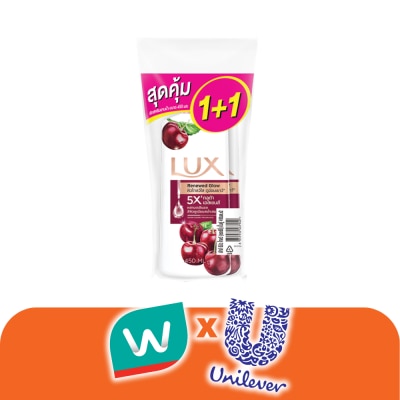 Lux - ลักส์ ครีมอาบน้ำ รีนิว โกลว์ 450 มล. แพ็คคู่