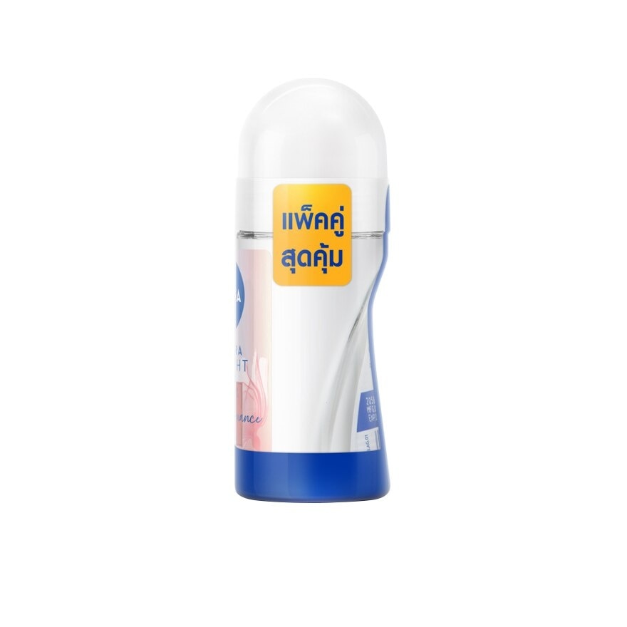 NIVEA Extra Bright Premium Fragrance Velvet Romance Peony Roll On 50 Ml.Twin Pack