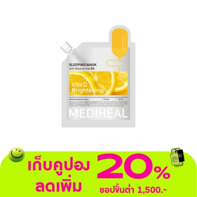 Mediheal - เมดิฮีล สลีปปิ้ง มาสก์ ไวต้า ซี ไบรท์เทนนิ่ง 20 มล.