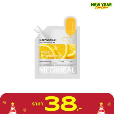 Mediheal เมดิฮีล สลีปปิ้ง มาสก์ ไวต้า ซี ไบรท์เทนนิ่ง 20 มล.