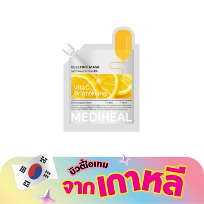 Mediheal - เมดิฮีล สลีปปิ้ง มาสก์ ไวต้า ซี ไบรท์เทนนิ่ง 20 มล.