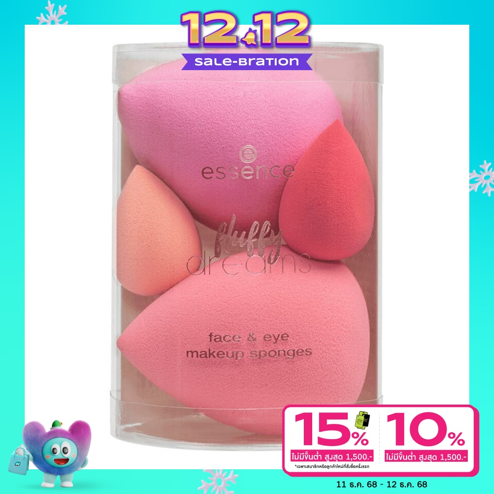 Essence Essence Fluffy Dreams Face Eye Makeup Sponges 4pcs.