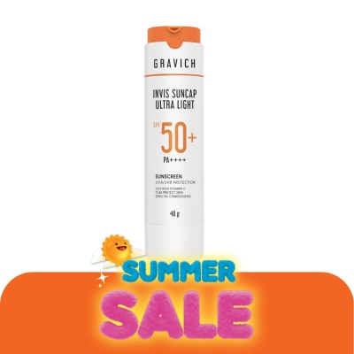 Gravich - กราวิช อินวิซ ซันแคป อัลตรา ไลท์ ซันสกรีน SPF 50+ PA++++ 40 กรัม