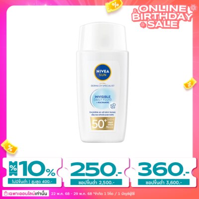 Nivea NIVEA Sun Derma Invisible Daily Fluid SPF50+ 40 Ml.